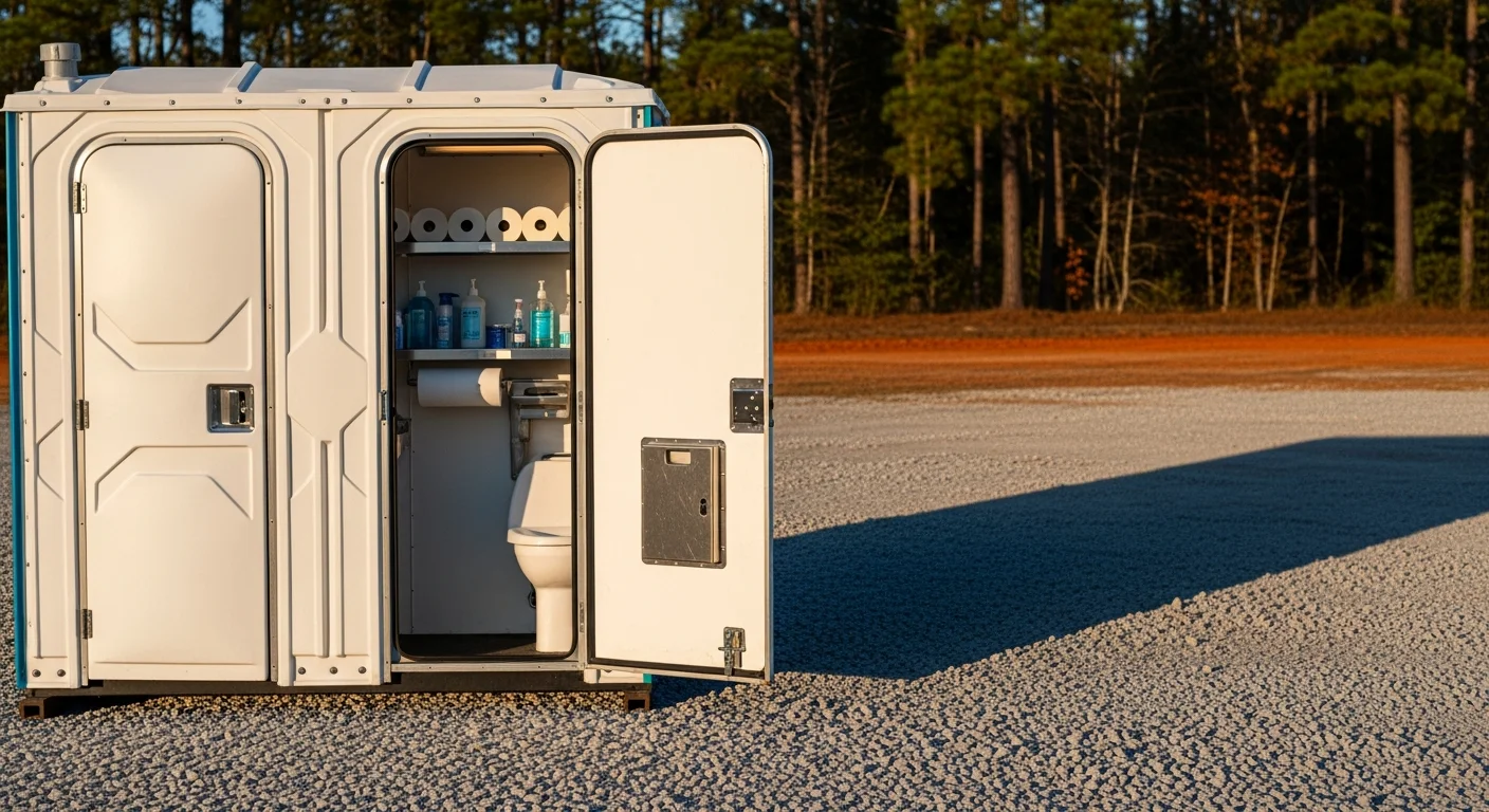 Mobile kitchen trailer with stainless steel equipment and prep counters
