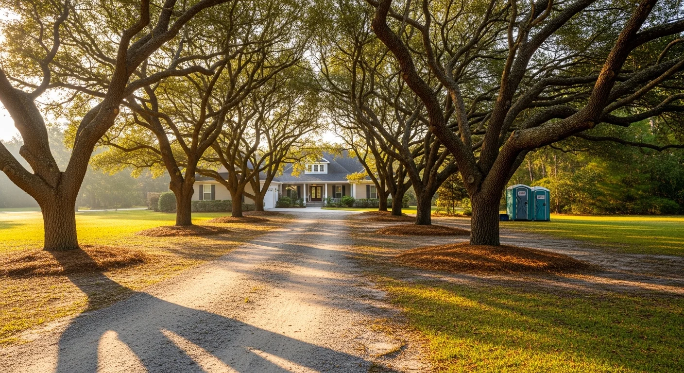 Residential home in Pender County with mature landscaping and clear driveway access typical of Burgaw-area properties.